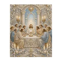 Golden Arch Last Supper - Pearls Painting
