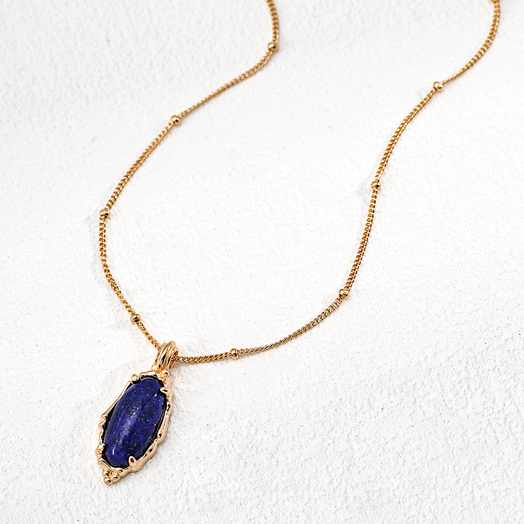 Blue Archer Lapis Lazuli Pendant Necklace