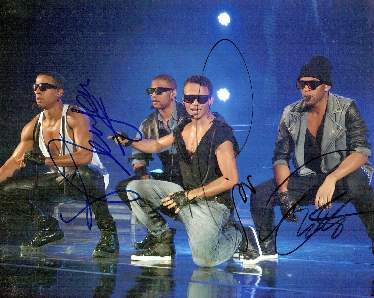 JLS Multi SIGNED 10x8 Photo Poster painting AFTAL COA JB GILL Ortise WILLIAMS Aston MERRYGOLD