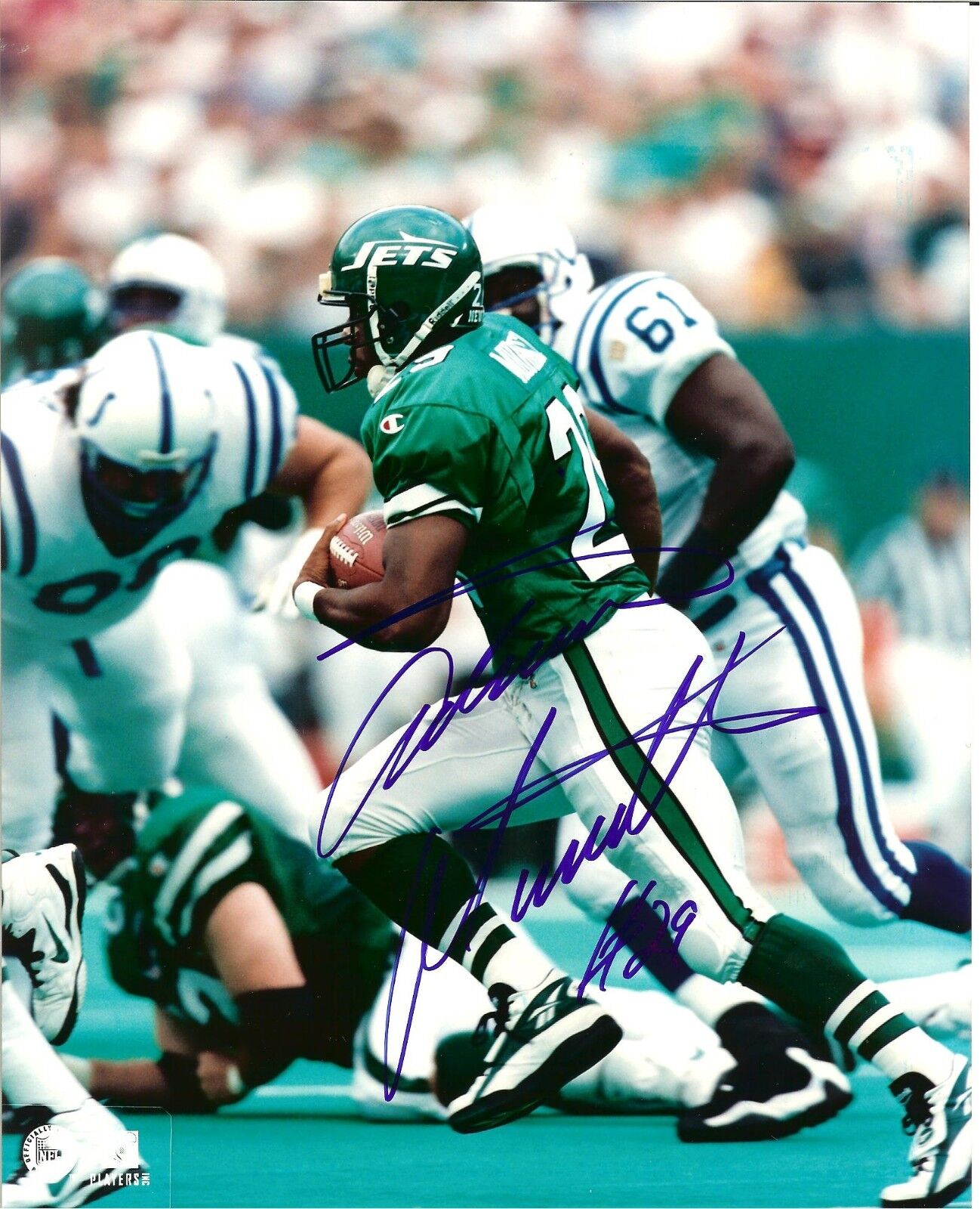 Adrian Murrell autographed 8x10 New York Jets  Shipping