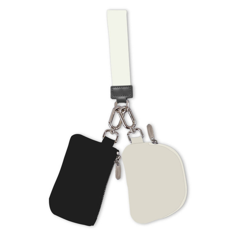 Women’s Solid Color Nylon Side Zipper Coin Purses