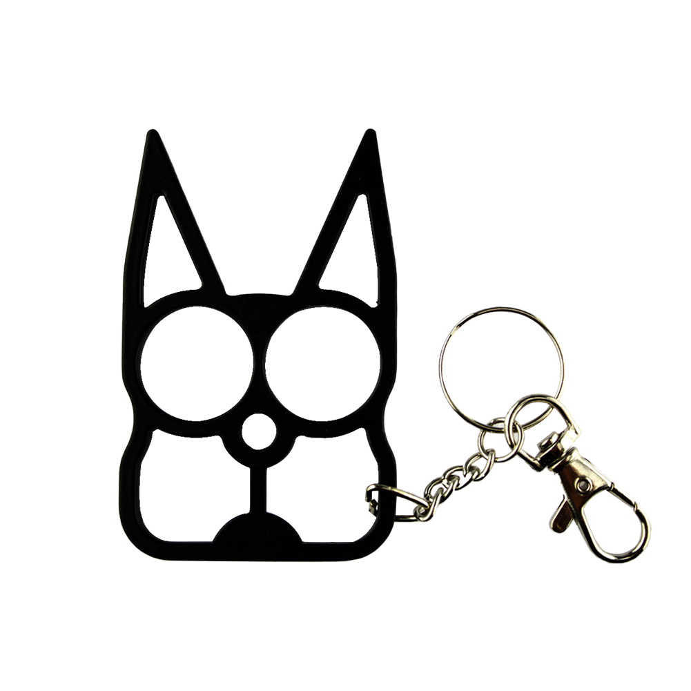 

Cat Knuckle Duster Key Chain Keychain Emergency Self Defense Tool, Black, 501 Original