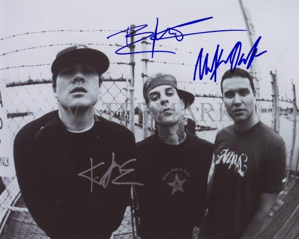 REPRINT - BLINK 182 Travis Barker Signed 8 x 10 Photo Poster painting Poster RP Man Cave