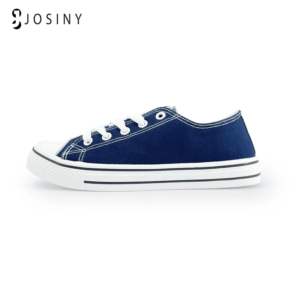 JOSINY Classic Women&#39;s Sneakers Sports Canvas Shoes For Women Casual Ladies Flat Lace-up