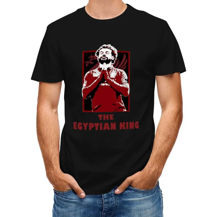 Mohamed Salah Inspired The Egyptian king Standing Short Sleeve Soccer Culture Tee