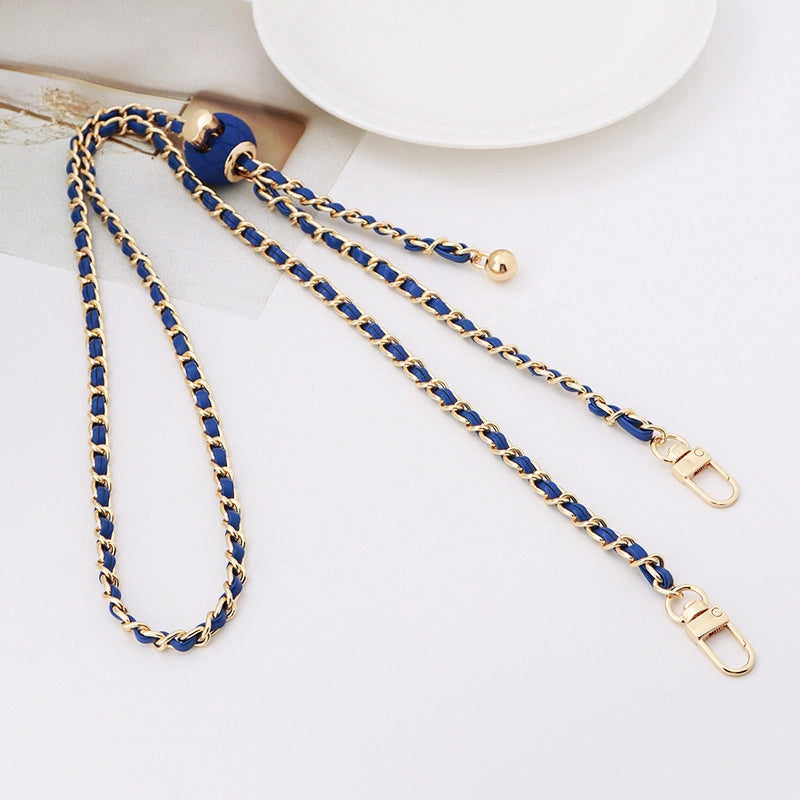 5 Pieces Alloy Solid Color Bag Chain Bag Straps