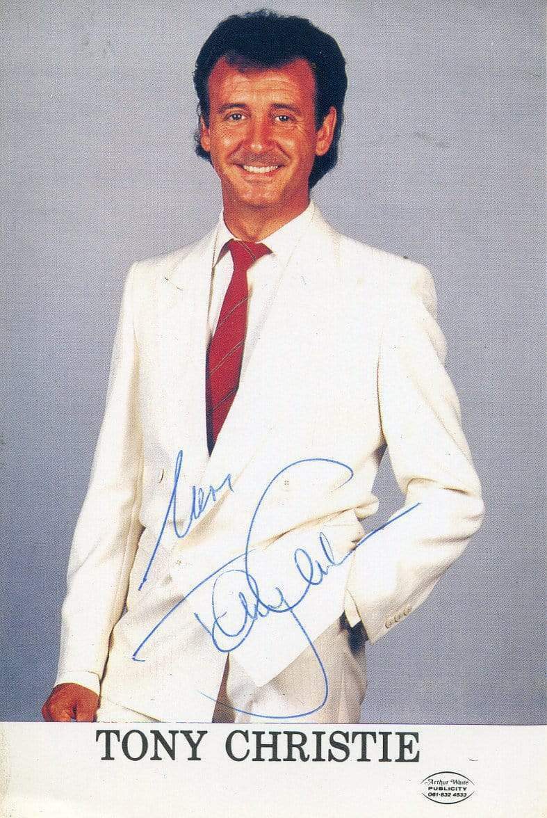 Tony Christie SINGER autograph, signed promo Photo Poster painting