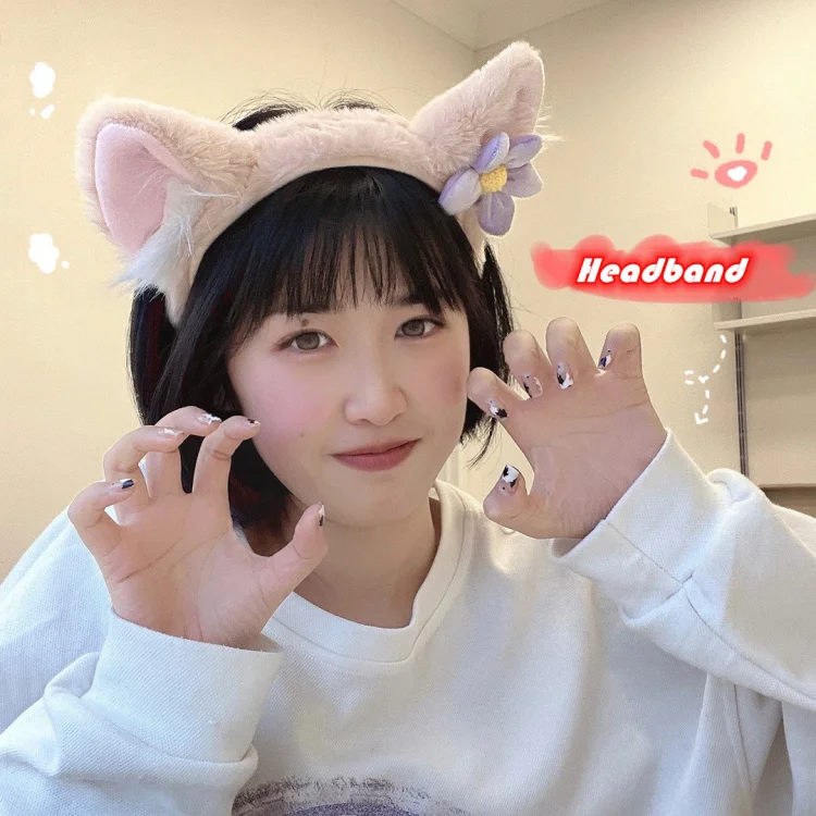 Cute Fox Ear Plush Headband