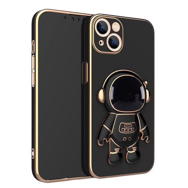 6D Plating Astronaut Hidden Stand Case Cover for iPhone | IFYHOME