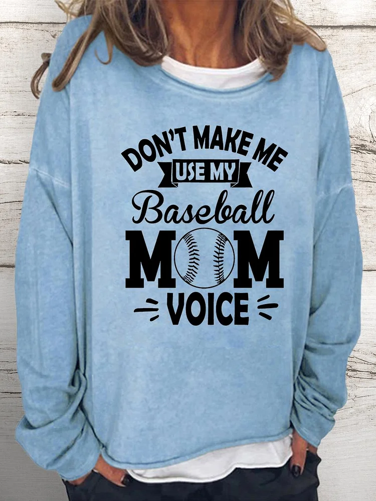 baseball Women Loose Sweatshirt-Annaletters