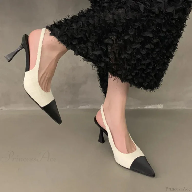 Casual Fashion Shallow Pointed Solid Color Sexy Elegant Comfortable Low Heel Pump