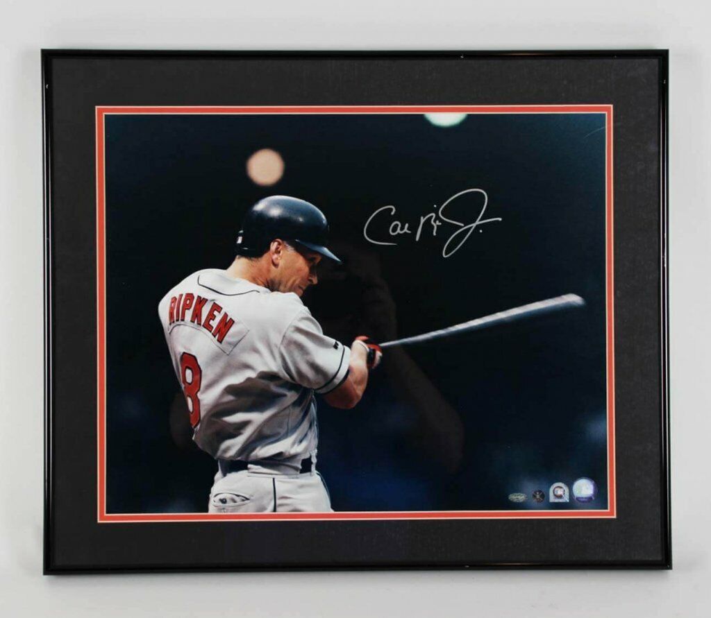 Cal Ripken, Jr. Signed Photo Poster painting Display Orioles - COA MLB