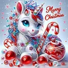 Xmas Unicorn - Crystal Rhinestone Diamond Painting