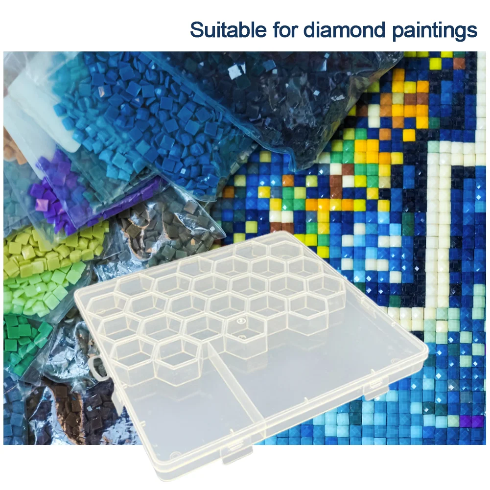 30/120Pcs Diamond Embroidery Drill Mud Kit with Box Diamond Mosaic Glue Clay Set