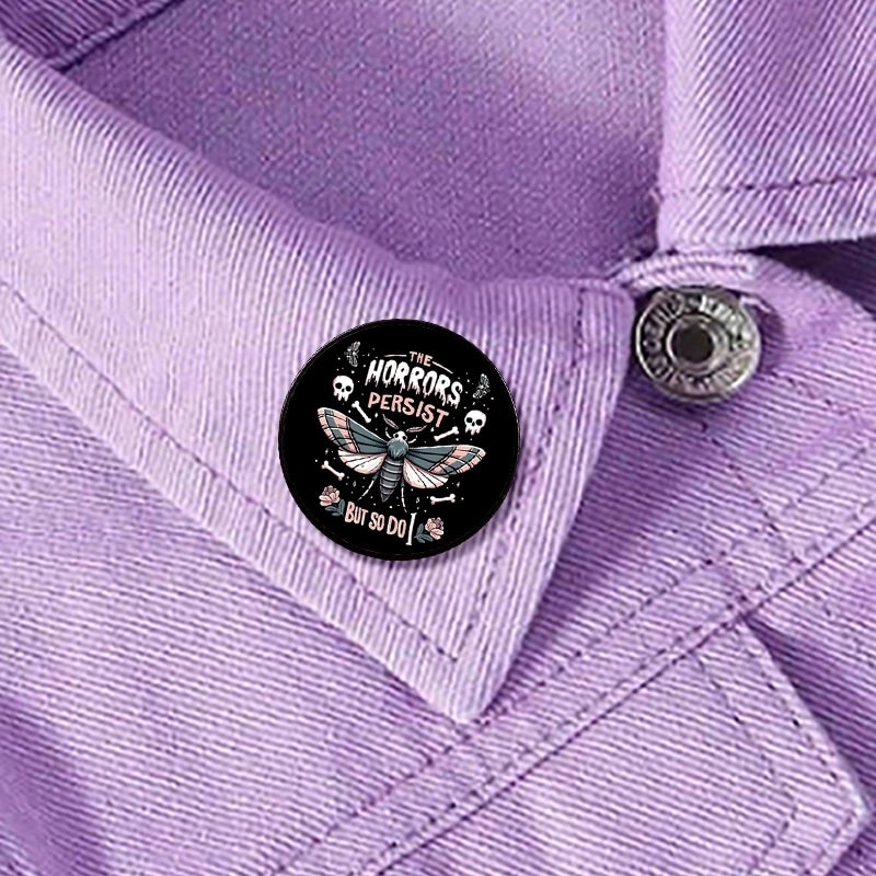 Casual Cartoon Style Letter Skull Alloy Women’s Brooches