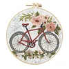 4 Set Flower Bike Series- Embroidery Kits
