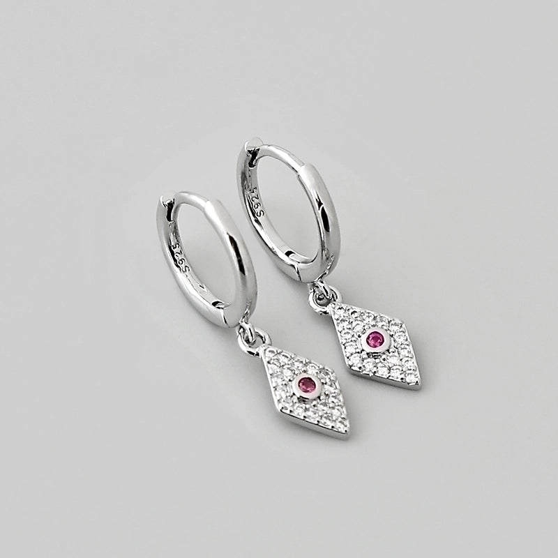 1 Pair Minimalist Geometric Plating Copper Drop Earrings