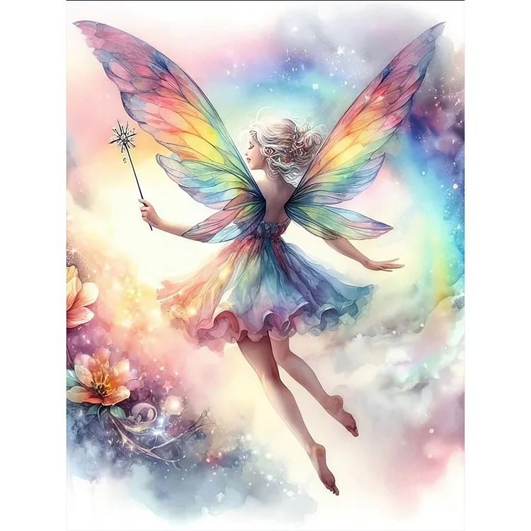 Butterfly Fairy 30*40CM (Canvas) Full Round Drill Diamond Painting gbfke