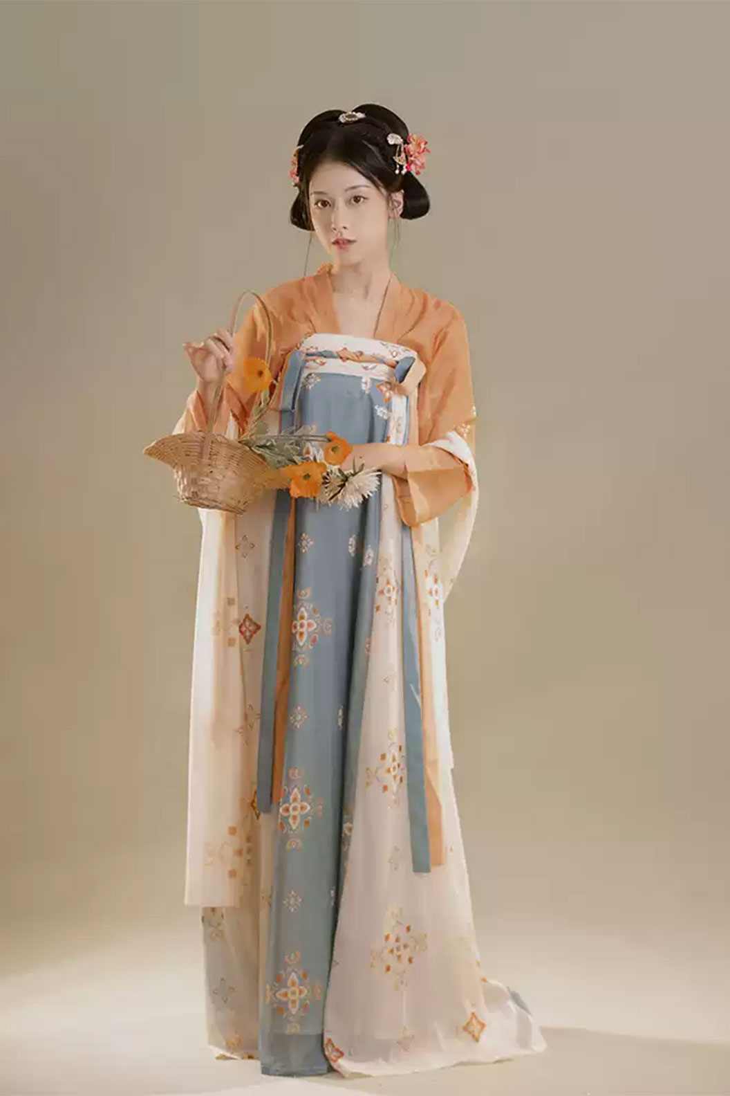 Tang dynasty hanfu one piece chest high pleated skirt - yanli 厌离 Stupa Stones