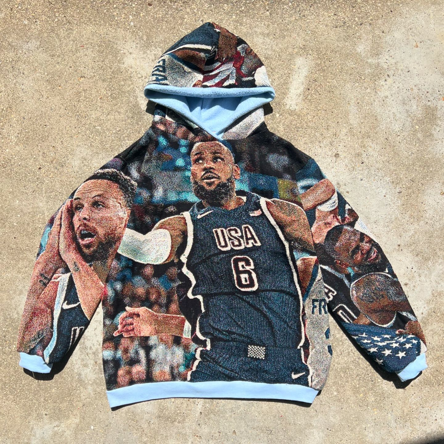 usa sports vintage tapestry hoodie