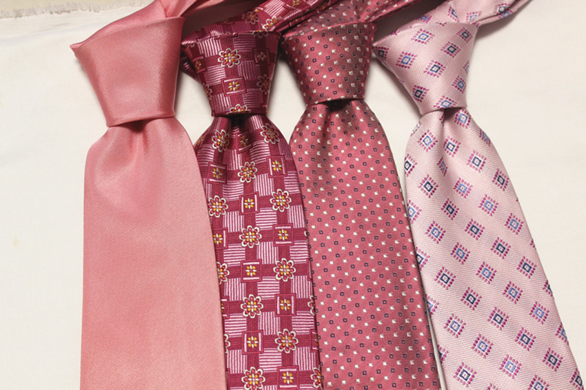 Elegant Blush Mulberry Silk Tie - Handcrafted Business Neckwear for Groom & Export