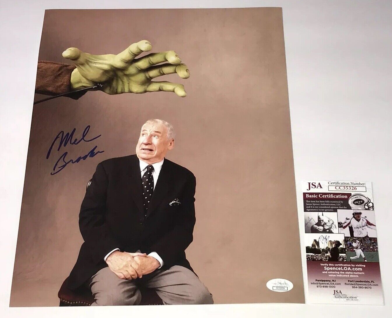 Mel Brooks YOUNG FRANKENSTEIN Signed 11x14 Photo Poster painting JSA COA In Person Autograph