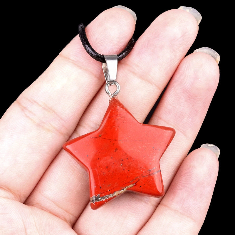 1 Piece Semi-precious Stone Star Jewelry Accessories Pendant