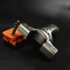Titanium Alloy High-precision and Powerful Adult Field Outdoor Ejection Flat Leather Slingshot Toy