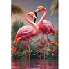 Flamingo-11CT Stamped Cross Stitch 40*60cm/15.75*23.62in  tapestrymarket