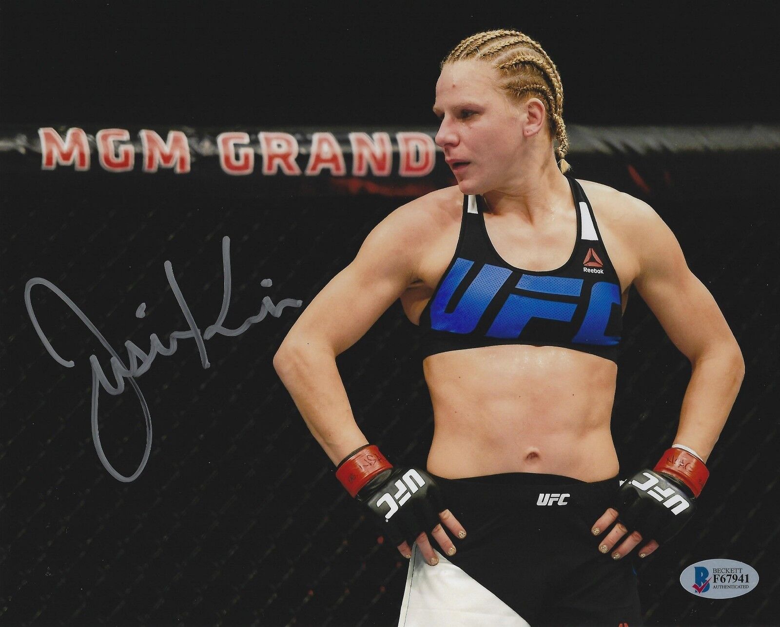 Justine Kish Signed 8x10 Photo Poster painting BAS Beckett COA UFC Fight Picture Autograph 195 B