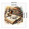 Books And Coffee-11CT Stamped Cross Stitch 40*40cm/15.75*15.75in