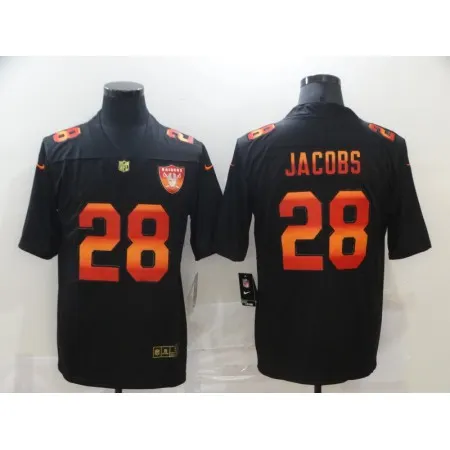 Men's Las Vegas Raiders #28 Josh Jacobs 2020 Black Fashion Limited Stitched Jersey