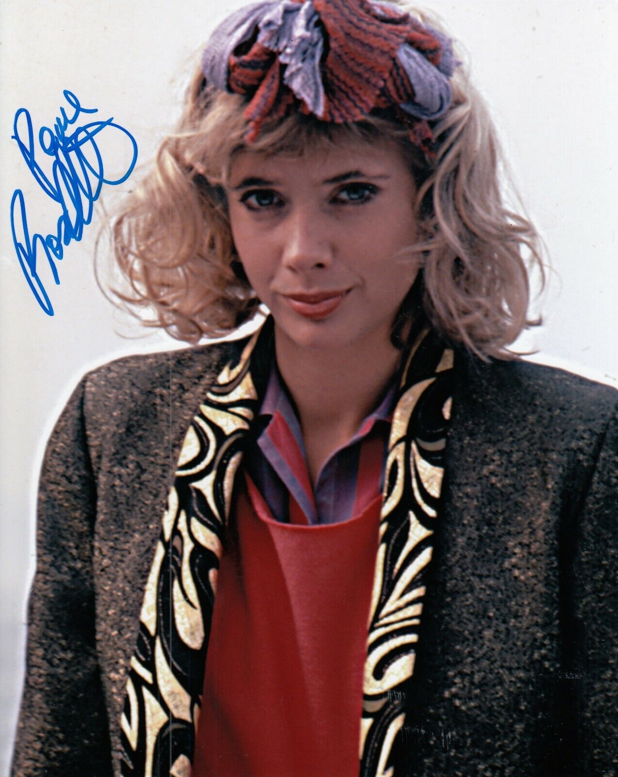 ROSANNA ARQUETTE signed (DESPERATELY SEEKING SUSAN) Movie 8X10 *PROOF* W/COA #3