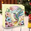 Acrylic Napkin Holder Diamond Painting Kit for Home Table Decor (Hummingbird)