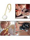 Chain Magnifying Glass 5X Magnifier Jewelry Loupe Necklace for Reading Gift