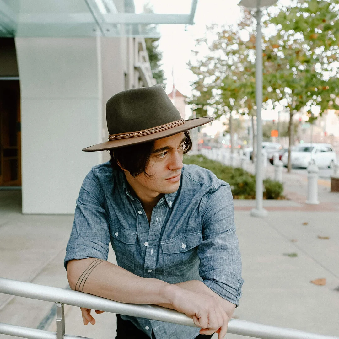 Bushwick - Mens Felt Fedora Hat - Cowboy Hat Band