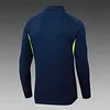 Joyfball 2025/2026 Real Madrid Half-Pull Training Suit Royal blue Football Shirt 1:1 Thai Quality