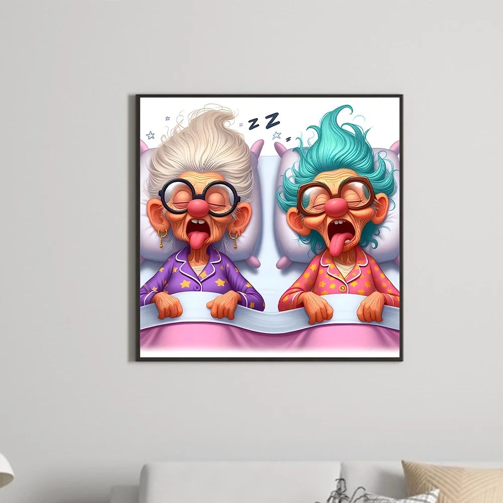 Diamond Painting - Full Round Drill - Grandma(Canvas|40*40cm)