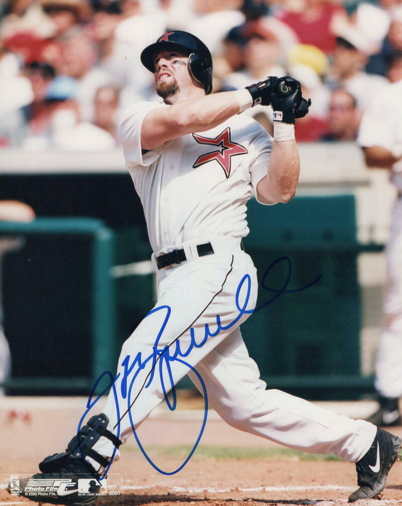 JEFF BAGWELL SIGNED AUTOGRAPH 8X10 Photo Poster painting - HOUSTON ASTROS LEGEND, BASEBALL HOF