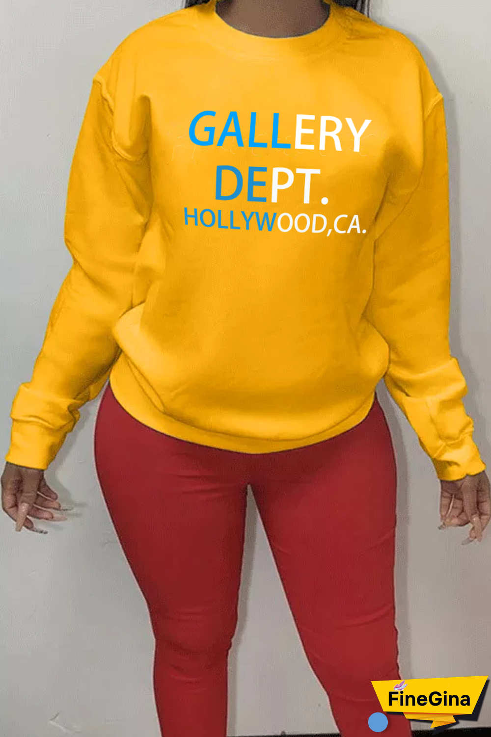 Yellow Casual Daily Print Patchwork Letter O Neck Tops