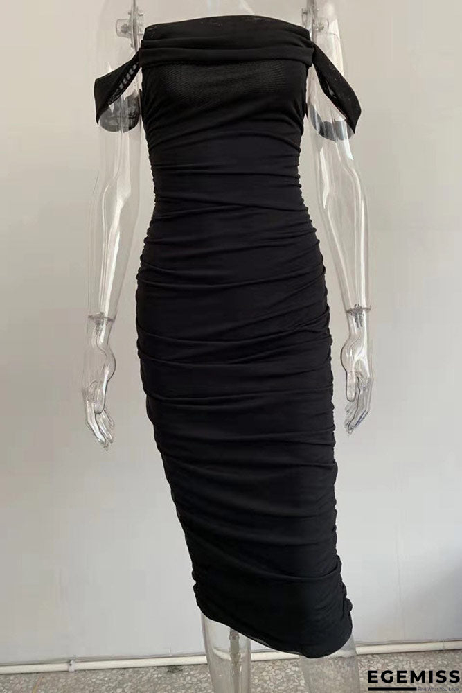 Sexy White Off Shoulder Bodycon Party Cocktail Dress | EGEMISS