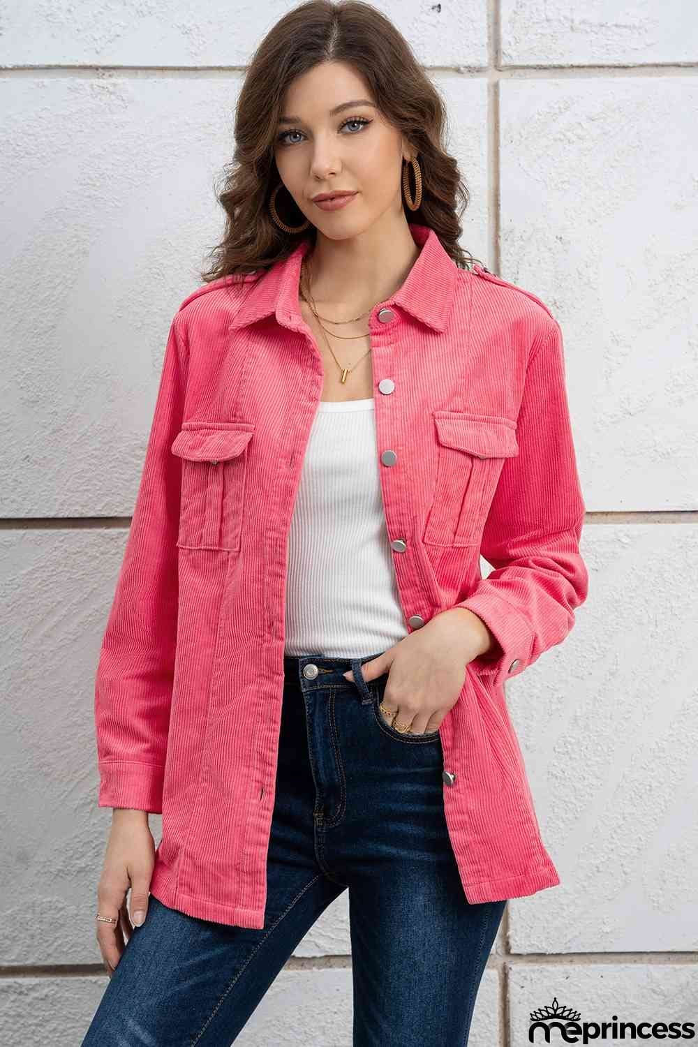 Button Down Collared Jacket