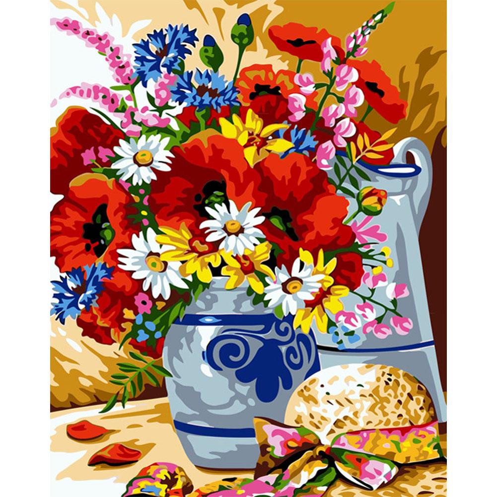 

40x50cm - Paint By Numbers Blooming Flower, 501 Original