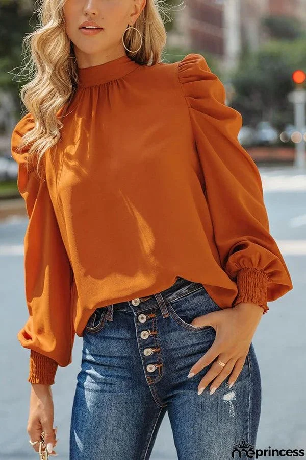 Chance At Happiness Statement Sleeve Blouse