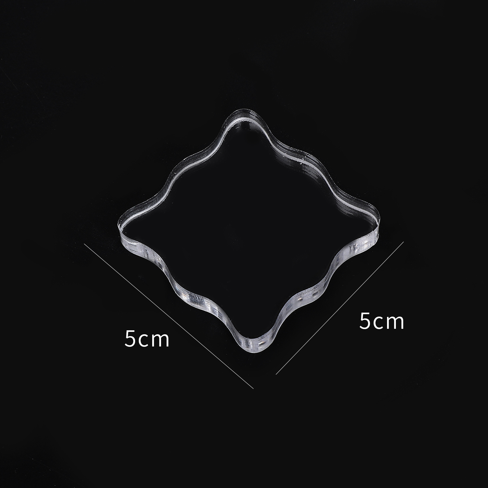 JOURNALSAY 1pc Crystal acrylic stamp Transparent seal  creat Friend gift accessories