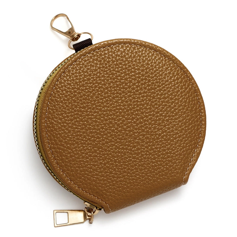 Women’s Solid Color Pu Leather Side Zipper Coin Purses