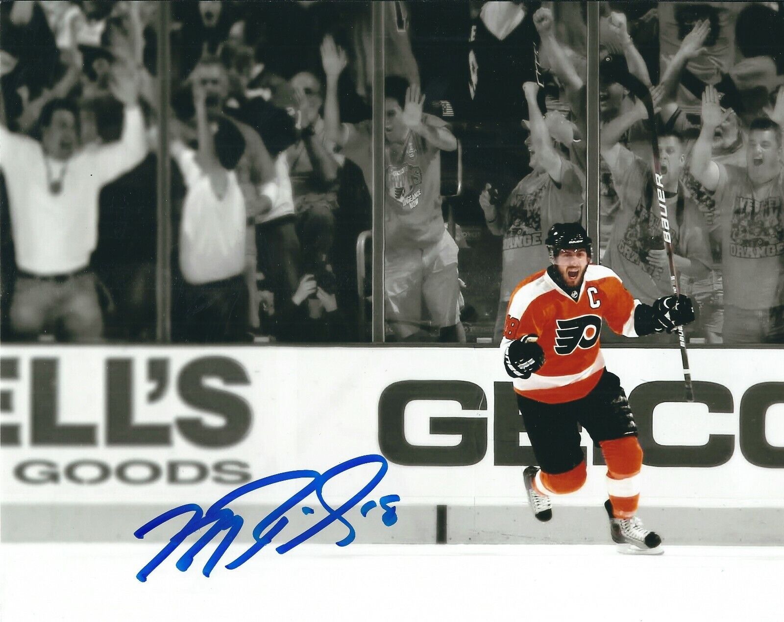 Autographed Mike Richards Philadelphia Flyers 8x10 Photo Poster painting - COA