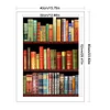 (Multi Style)Bookshelf-Full Embroidery 3 strands 11CT Stamped Cross Stitch-40*60CM-Large Size