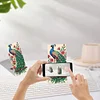 2-Pack Acrylic Peacock Diamond Art Phone Stand & Mirror Kit for Beginner Adult