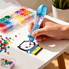 2pcs 2.6mm Fuse Bead Pen with Non-Slip Grip One-Touch Beadable Dispenser Easy Press High-Capacity DIY Craft Materials Pixel Art Accessories